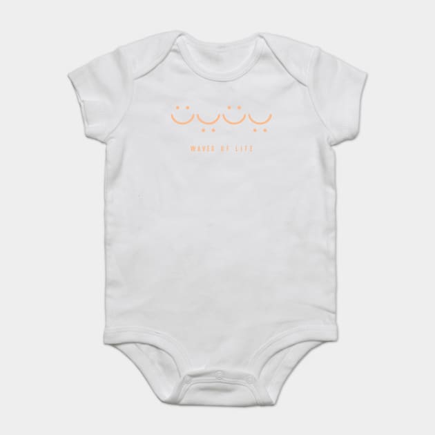 Waves of Life Baby Bodysuit by Darksavage